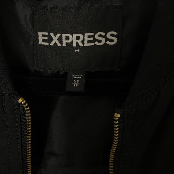 Express Black Bomber Jacket - Picture 3 of 4